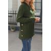 imageZeagoo Womens Sweaters Loose Knit Side Button 2025 Fall Fashion Trendy Casual Pullover Tops ClothesArmy Green