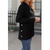 imageZeagoo Womens Sweaters Loose Knit Side Button 2025 Fall Fashion Trendy Casual Pullover Tops ClothesBlack