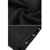 imageZeagoo Womens Sweaters Loose Knit Side Button 2025 Fall Fashion Trendy Casual Pullover Tops ClothesBlack