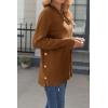 imageZeagoo Womens Sweaters Loose Knit Side Button 2025 Fall Fashion Trendy Casual Pullover Tops ClothesBrown