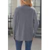 imageZeagoo Womens Sweaters Loose Knit Side Button 2025 Fall Fashion Trendy Casual Pullover Tops ClothesGrey