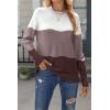 imageZeagoo Womens Sweaters Loose Knit Side Button 2025 Fall Fashion Trendy Casual Pullover Tops ClothesMulticolored