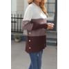 imageZeagoo Womens Sweaters Loose Knit Side Button 2025 Fall Fashion Trendy Casual Pullover Tops ClothesMulticolored