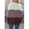 imageZeagoo Womens Sweaters Loose Knit Side Button 2025 Fall Fashion Trendy Casual Pullover Tops ClothesMulticolored