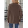 imageZeagoo Womens Sweaters Loose Knit Side Button 2025 Fall Fashion Trendy Casual Pullover Tops ClothesNutmeg