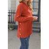 imageZeagoo Womens Sweaters Loose Knit Side Button 2025 Fall Fashion Trendy Casual Pullover Tops ClothesOrange