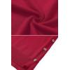 imageZeagoo Womens Sweaters Loose Knit Side Button 2025 Fall Fashion Trendy Casual Pullover Tops ClothesRed