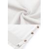 imageZeagoo Womens Sweaters Loose Knit Side Button 2025 Fall Fashion Trendy Casual Pullover Tops ClothesWhite