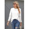 imageZeagoo Womens Sweaters Loose Knit Side Button 2025 Fall Fashion Trendy Casual Pullover Tops ClothesWhite