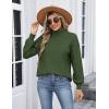 imageZeagoo Womens Turtleneck Sweater 2025 Fall Winter Chunky Knit Sweaters Casual Side Slit Pullover Jumper TopArmy Green