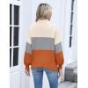imageZeagoo Womens Turtleneck Sweater 2025 Fall Winter Chunky Knit Sweaters Casual Side Slit Pullover Jumper TopColorblock 278