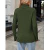 imageZeagoo Womens Turtleneck Sweater Fall Winter 2025 Long Sleeve Chunky Knitted Trendy Pullover TopsArmy Green
