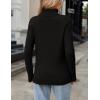 imageZeagoo Womens Turtleneck Sweater Fall Winter 2025 Long Sleeve Chunky Knitted Trendy Pullover TopsBlack