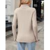 imageZeagoo Womens Turtleneck Sweater Fall Winter 2025 Long Sleeve Chunky Knitted Trendy Pullover TopsDark Apricot