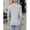 imageZeagoo Womens Turtleneck Sweater Fall Winter 2025 Long Sleeve Chunky Knitted Trendy Pullover TopsGray