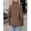 imageZeagoo Womens Turtleneck Sweater Fall Winter 2025 Long Sleeve Chunky Knitted Trendy Pullover TopsNutmeg