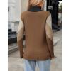 imageZeagoo Womens Turtleneck Sweater Fall Winter 2025 Long Sleeve Chunky Knitted Trendy Pullover TopsVbrown