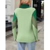 imageZeagoo Womens Turtleneck Sweater Fall Winter 2025 Long Sleeve Chunky Knitted Trendy Pullover TopsVgreen