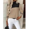 imageZeagoo Womens Turtleneck Sweater Long Sleeve Spilt Hem Casual Knit Pullover Chunky Fall Winter Jumper Top 2025Jh487
