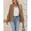 imageZeagoo 2025 Cardigan Sweaters for Women Long Sleeve Chunky Knit Cardigan Crew Neck Button Down Fall Fashion ClothesAakhaki