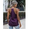 imageZeagoo Womens Silk Satin Tank Tops V Neck Sleeveless Camisole Cami Spaghetti Straps Blouse Summer Loose Racerback ShirtLight Purple
