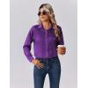 imageZeagoo Womens Tops Long Sleeve Satin Silk Button Down Shirts Casual Business Dressy Blouses Fall ClothesPurple