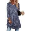 imageZeagoo Women Tops 34 Sleeve Dressy Casual Plus Size Tunics to Wear with Leggings Swing Flare TShirt Loose Blouses S3XLBohemiamz473