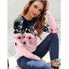 imageZeagoo Fall Tops for Women Long Sleeve Shirts Casual Cotton Blouses 2025 Dressy Pleated TunicsBlackpink