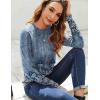 imageZeagoo Fall Tops for Women Long Sleeve Shirts Casual Cotton Blouses 2025 Dressy Pleated TunicsChic Print 02