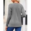 imageZeagoo Fall Tops for Women Long Sleeve Shirts Casual Cotton Blouses 2025 Dressy Pleated TunicsMidgrey