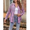 imageZeagoo Flannel Shirt Women Button Down Long Sleeve Plaid Shirts Collared 2025 Casual Work Tops S2XLGw448