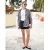 imageZeagoo Long Sleeve Plaid Shirt for Women Button Down Shirts Buffalo Shackets Business Casual BlousesBlack