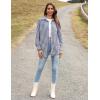 imageZeagoo Long Sleeve Plaid Shirt for Women Button Down Shirts Buffalo Shackets Business Casual BlousesBlue