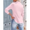 imageZeagoo Womens Button Down Shirts Long Sleeve V Neck Tops Wrinkle Free Collared Work Office Solid Blouses Corset TopsPink