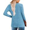 imageZeagoo Womens Casual Tunic Tops Long Sleeve Shirts for Leggings V Neck Button Fall Pullover Blouse Loose SweatshirtsDpb