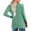 imageZeagoo Womens Casual Tunic Tops Long Sleeve Shirts for Leggings V Neck Button Fall Pullover Blouse Loose SweatshirtsGt