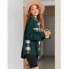 imageZeagoo Womens Corduroy Flannel Shacket Jacket Casual Plaid Button Down Shirts Long Sleeve Fall Tops with PocketsDark Green