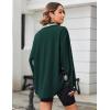 imageZeagoo Womens Corduroy Flannel Shacket Jacket Casual Plaid Button Down Shirts Long Sleeve Fall Tops with PocketsDark Green