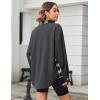 imageZeagoo Womens Corduroy Flannel Shacket Jacket Casual Plaid Button Down Shirts Long Sleeve Fall Tops with PocketsDrak Grey