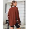 imageZeagoo Womens Corduroy Flannel Shacket Jacket Casual Plaid Button Down Shirts Long Sleeve Fall Tops with PocketsTerracotta