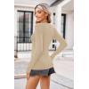 imageZeagoo Womens Long Sleeve Shirts VNeck Rib Knit Slim Fit Tops Casual Stretch Basic Tee Going Out Top Fall Fashion 2025Coffee