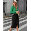 imageZeagoo Womens Ribbed Fitted Crop Tops Long Sleeve T Shirts Basic Scoop Neck Casual Slim Fitted Y2k Clothes 202501 Green