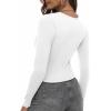 imageZeagoo Womens Ribbed Fitted Crop Tops Long Sleeve T Shirts Basic Scoop Neck Casual Slim Fitted Y2k Clothes 202501 White
