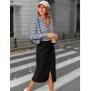 imageZeagoo Womens Ribbed Fitted Crop Tops Long Sleeve T Shirts Basic Scoop Neck Casual Slim Fitted Y2k Clothes 2025Black Navy Stripe