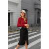imageZeagoo Womens Ribbed Fitted Crop Tops Long Sleeve T Shirts Basic Scoop Neck Casual Slim Fitted Y2k Clothes 2025Black red