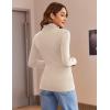 imageZeagoo Womens Turtleneck Long Sleeve Shirts Soft Thermal Underwear Fall Fashion 2024 Tight Basic Layer TopsApricot
