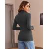 imageZeagoo Womens Turtleneck Long Sleeve Shirts Soft Thermal Underwear Fall Fashion 2024 Tight Basic Layer TopsGrey