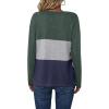 imageZeagoo Womens Waffle Shirts V Neck Long Sleeve Tops Color Block TShirts Casual Pullover Tunics 2025 Fashion Basic TeesArmy GreenGrayNavy Blue