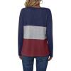 imageZeagoo Womens Waffle Shirts V Neck Long Sleeve Tops Color Block TShirts Casual Pullover Tunics 2025 Fashion Basic TeesNavy BlueGrayBurgundy