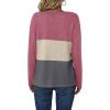 imageZeagoo Womens Waffle Shirts V Neck Long Sleeve Tops Color Block TShirts Casual Pullover Tunics 2025 Fashion Basic TeesPink PurpleBeigeDark Gray